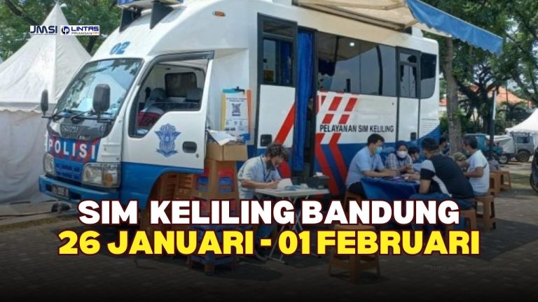 Jadwal SIM Keliling Bandung | 26 Jan – 1 Feb 2026