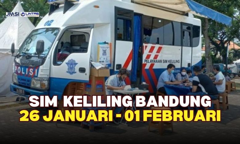 Jadwal SIM Keliling Bandung | 26 Jan - 1 Feb 2026