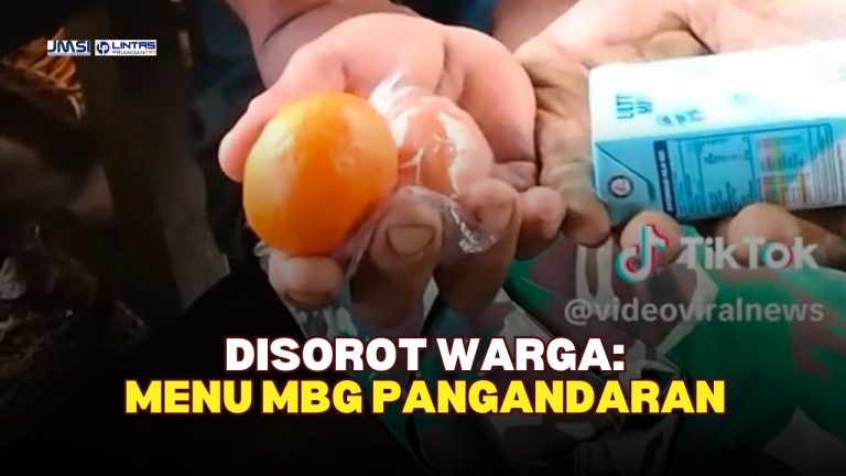 Menu MBG MAN 2 Pangandaran Dipertanyakan Warga