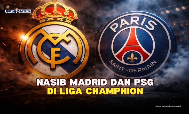 Nasib Real Madrid dan PSG di Liga Champhion