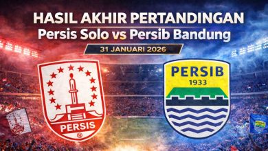 Hasil akhir pertandingan Persis Solo vs Persib Bandung Sabtu 31 Januari 2026