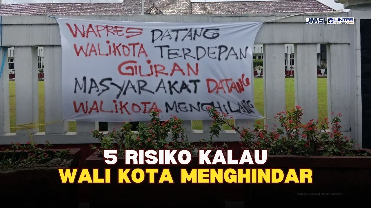 Spanduk Ini Muncul di Balai Kota, Ada Apa dengan Wali Kota Tasikmalaya?
