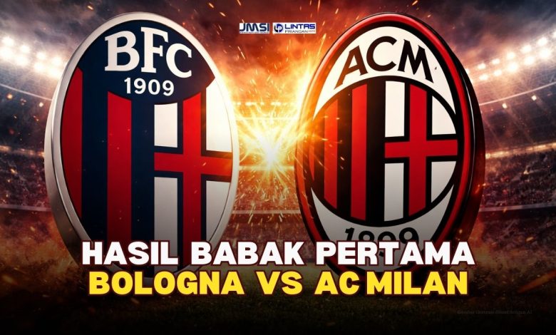 Hasil Babak Pertama Bologna vs AC Milan 4 Februari 2026