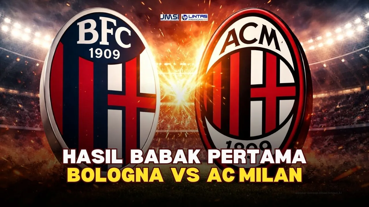 Hasil Babak Pertama Bologna vs AC Milan 4 Februari 2026