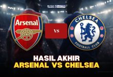 Hasil Akhir Arsenal vs Chelsie