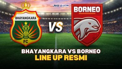 Ini Line Up Resmi Bhayangkara vs Borneo FC | Prediksi Skor