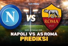 Prediksi Napoli vs AS Roma | 16 Feb 2026: Statistik dan Skor Akhir