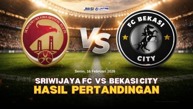 Skor Sriwijaya FC vs Bekasi City