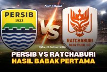 hasil babak pertama persib vs ratchaburi