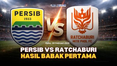 hasil babak pertama persib vs ratchaburi