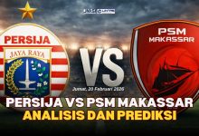 Prediksi Persija vs PSM Makassar | Analisis Taktik & Perkiraan Skor