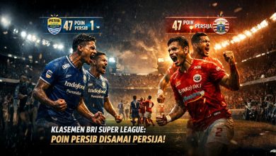 Klasemen BRI Super League Terbaru: Poin Persib Disamai Persija