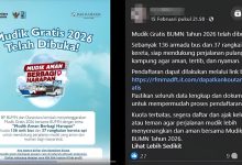 Beredar Tautan Pendaftaran Mudik Gratis BUMN 2026 [Cek Fakta]