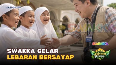 Lebaran Bersayap: dari Ruang Redaksi SWAKKA untuk Senyum Yatim Piatu