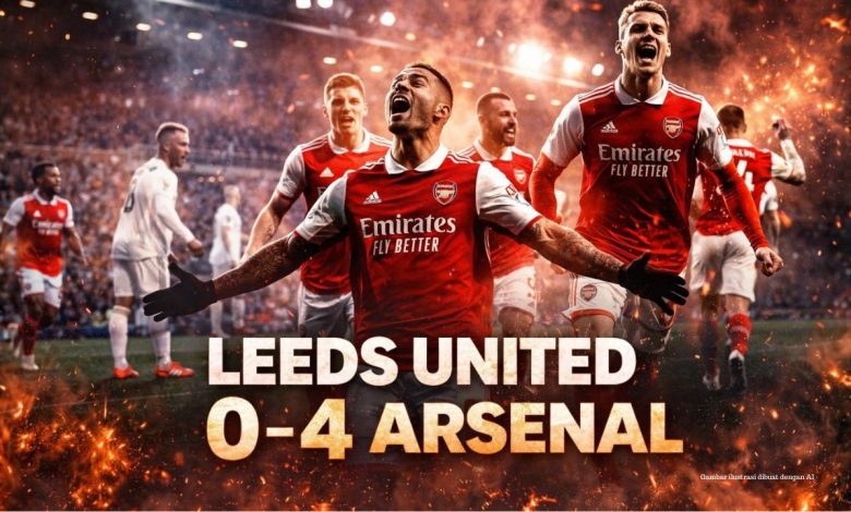 Leeds United vs Arsenal: The Gunners Ngamuk, Pesta Gol di Elland Road