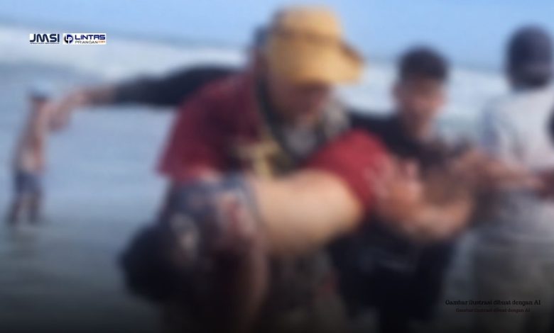 ASN Gugur di Pantai Padabumi Tasikmalaya