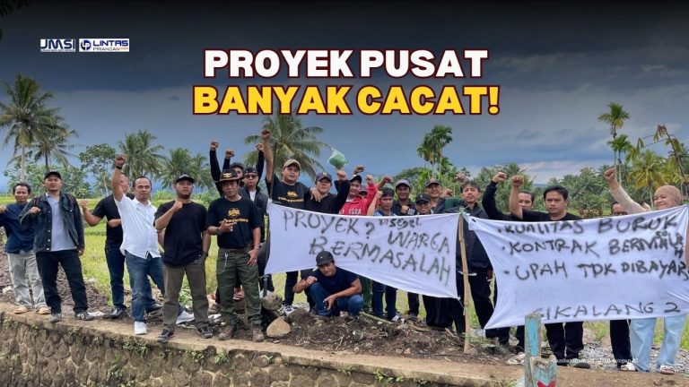 Disegel Warga Tasikmalaya: Proyek Pusat Dikerjakan Asal-Asalan