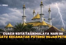 Cuaca Kota Tasikmalaya (01/02), Satu Kecamatan Waspada Hujan Petir