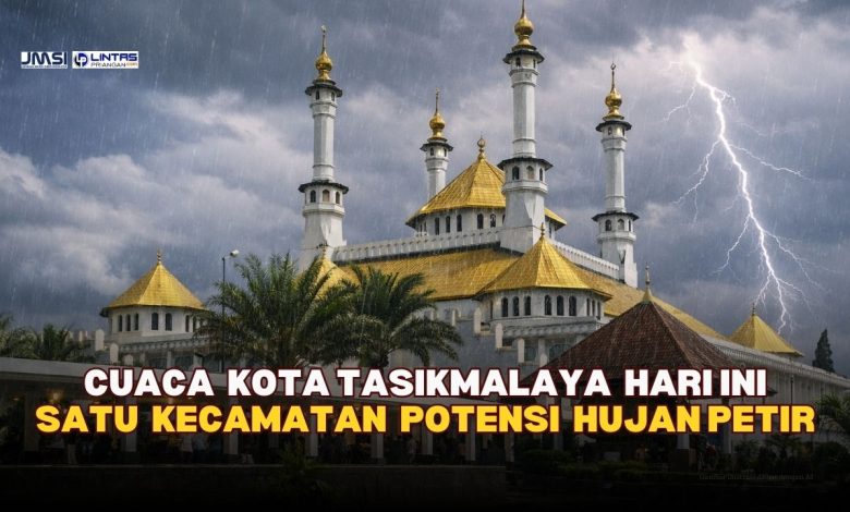 Cuaca Kota Tasikmalaya (01/02), Satu Kecamatan Waspada Hujan Petir