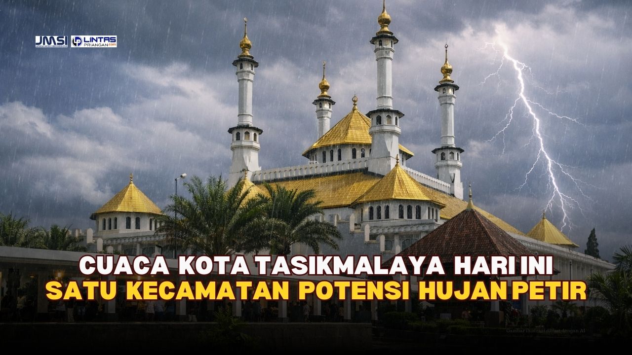 Cuaca Kota Tasikmalaya (01/02), Satu Kecamatan Waspada Hujan Petir