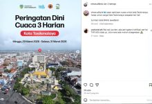IG Wali Kota Tasikmalaya Posting Prakiraan Cuaca