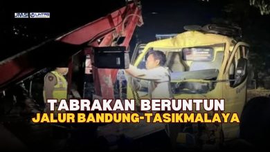Kecelakaan Beruntun, Jalur Mudik Bandung-Tasikmalaya Tersendat