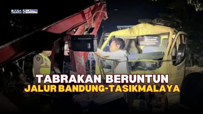 Kecelakaan Beruntun, Jalur Mudik Bandung-Tasikmalaya Tersendat