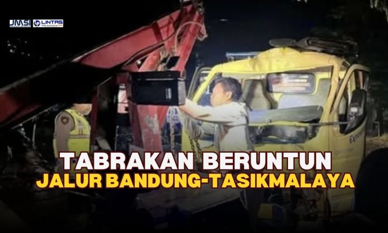 Kecelakaan Beruntun, Jalur Mudik Bandung-Tasikmalaya Tersendat