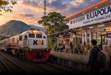 Kereta Api Serayu Kini Berhenti di Stasiun Rajapolah Tasikmalaya