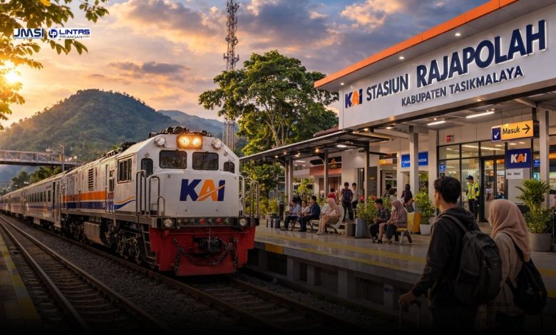 Kereta Api Serayu Kini Berhenti di Stasiun Rajapolah Tasikmalaya