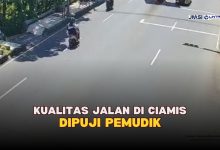 Kualitas Jalan di Kabupaten Ciamis Dipuji Pemudik Purbalingga