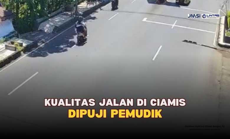 Kualitas Jalan di Kabupaten Ciamis Dipuji Pemudik Purbalingga