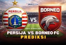 Prediksi Skor Persija vs Borneo FC Duel Puncak Klasemen di GBK