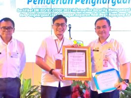Disdukcapil Ciamis Kantongi Sertifikat ISO 27001:2022 By Syahrul Sham- 23 April 2026