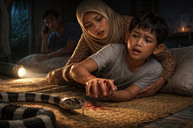 Kasus Anak Dipatuk Ular di Tasikmalaya
