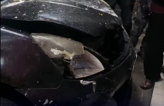 Tabrak Warung Nasi Goreng di Garu Tabrak Warung Nasi Goreng di Garu