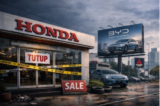 dealer honda berguguran