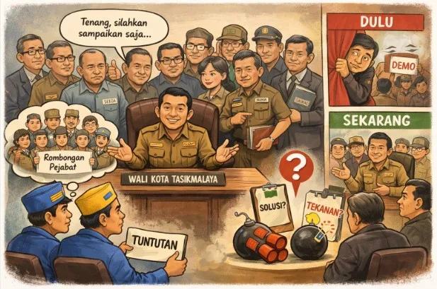 wali kota tasikmalaya terima audiensi pmii