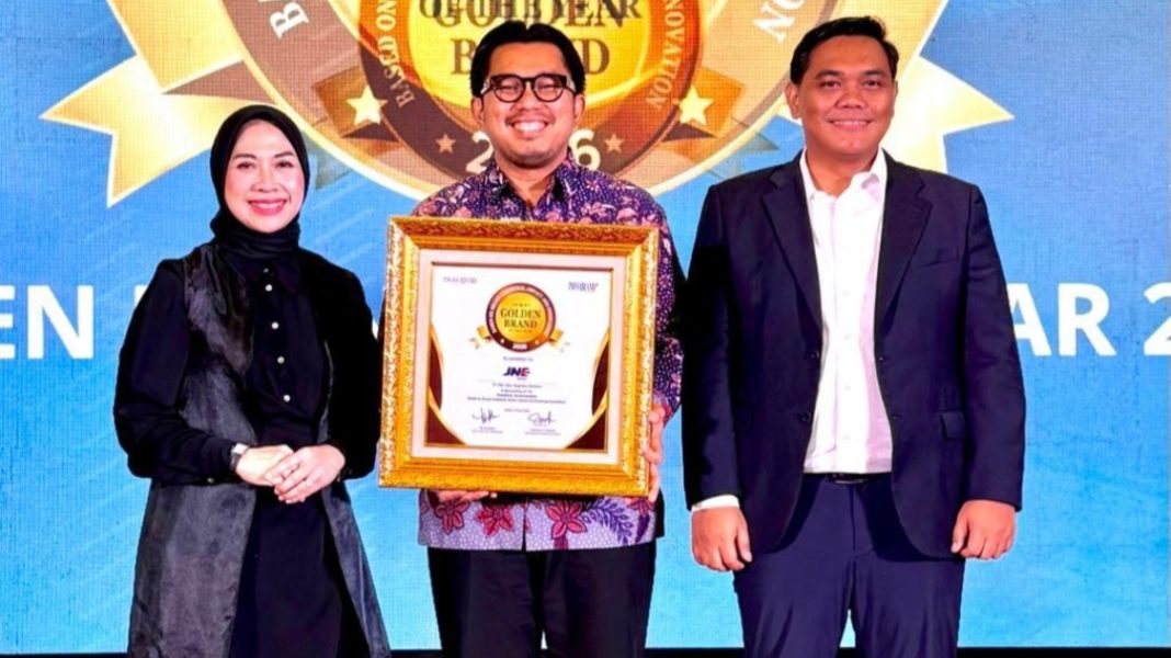JNE borong penghargaan di golden brand of the year 2026