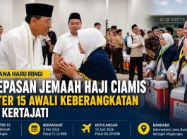 Jemaah haji Ciamis kloter 15 diberangkatkan via Kertajati