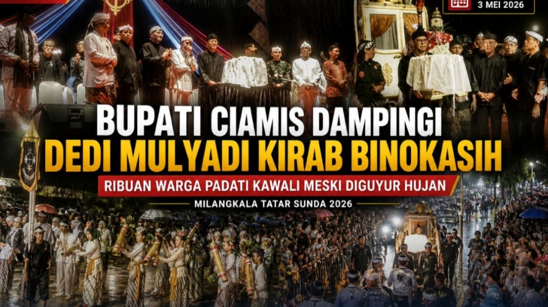 Bupati Ciamis dampingi Dedi Mulyadi di kirab binokasih