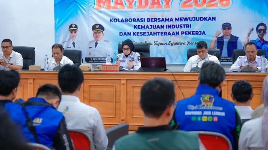 Bupati Pangandaran Citra Pitriyami pimpin hari buruh mayday