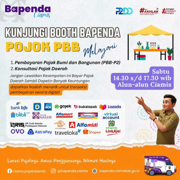 Iklan Display Bapenda Ciamis - Lintas Priangan PNG