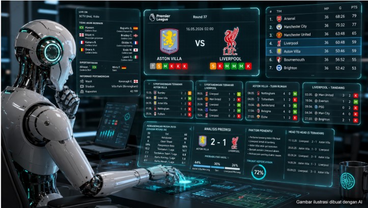 Prediksi Skor Aston Villa vs Liverpool - berita sepakbola - lintas priangan