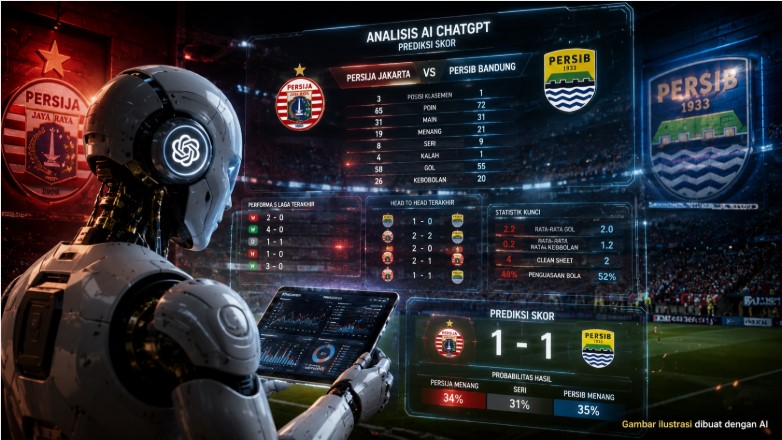 Prediksi Skor Persija vs Persib Hasil Analisis ChatGPT - Lintas Priangan