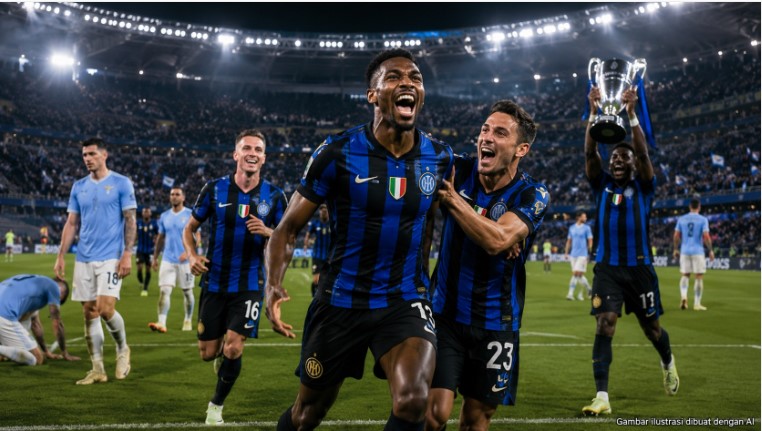 lazio vs inter juara copa italia - berita sepakbola - lintas priangan