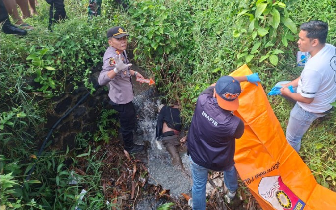 penemuan mayat di cibatu garut gegerkan warga