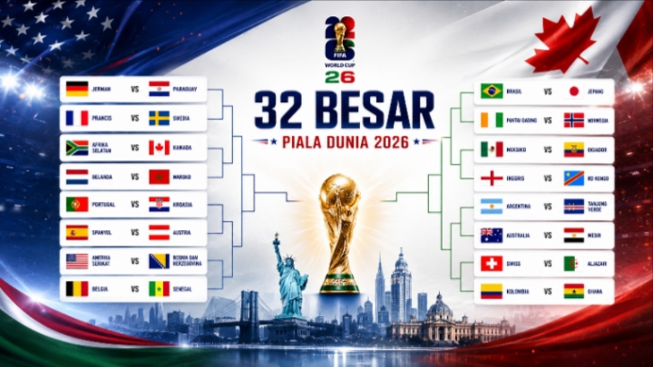 Babak 32 Besar Piala Dunia 2026-lintaspriangan