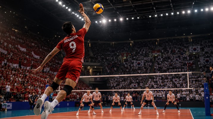 Final Timnas Voli Indonesia vs Korea Selatan Service jadi Kunci - Berita Voli Indonesia
