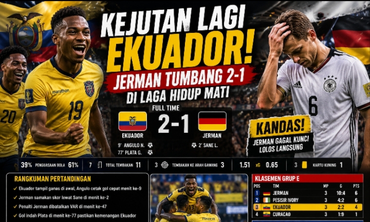 Hasil Ekuador vs Jerman - lintaspriangan